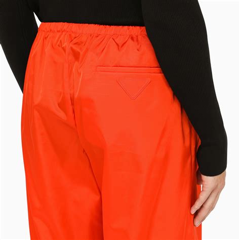 orange prada shorts|Prada trousers for women.